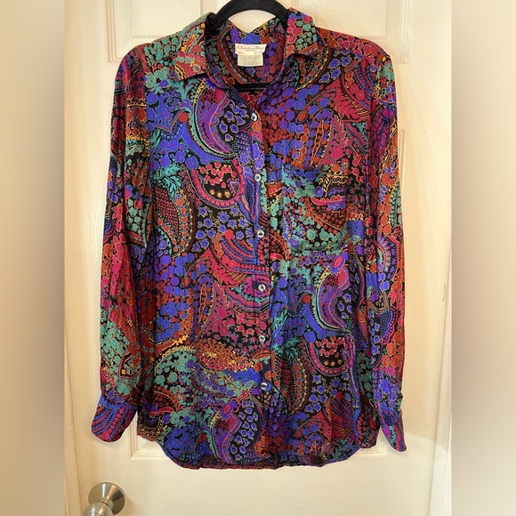 Dior Multicolor Paisley Button Down Shirt - Picture 1 of 9